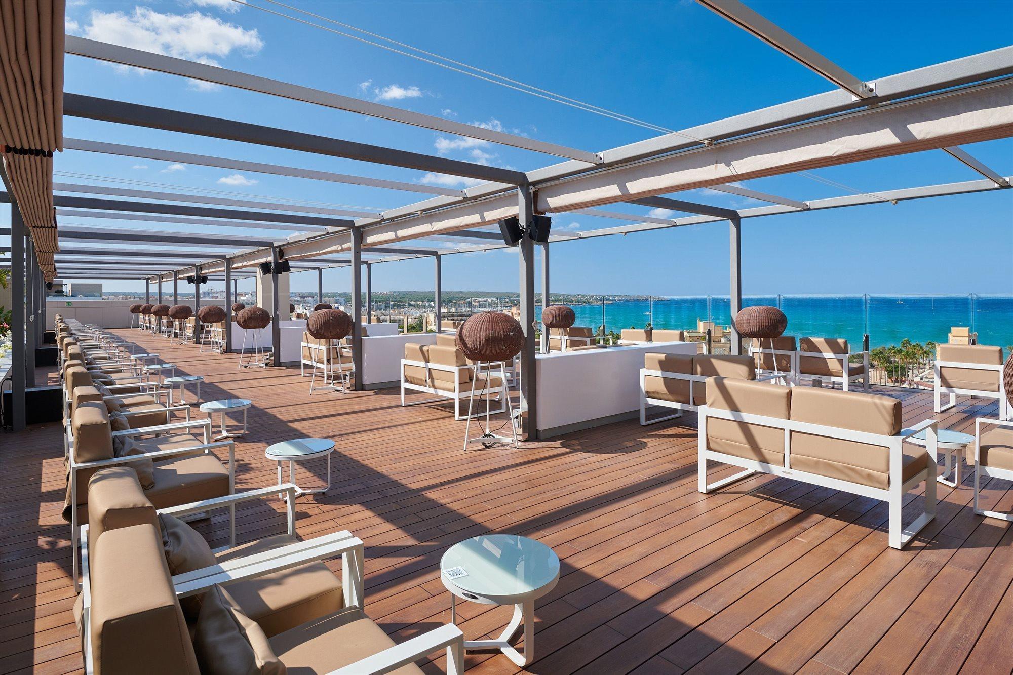 Hipotels Playa De Palma Palace&Spa (Adults Only) Ngoại thất bức ảnh Rooftop bar