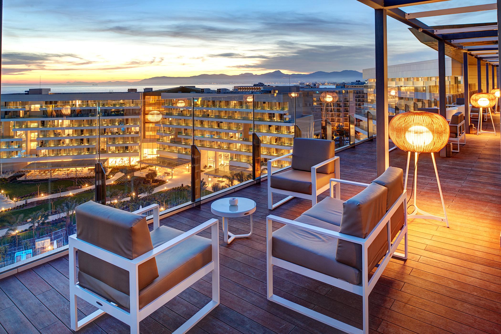Hipotels Playa De Palma Palace&Spa (Adults Only) Ngoại thất bức ảnh The view from the rooftop of the hotel